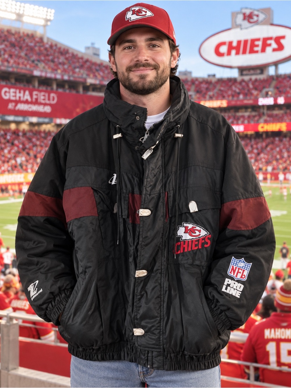 VINTAGE MENS 1990’s NFL KANSAS CITY CHIEFS JACKET
